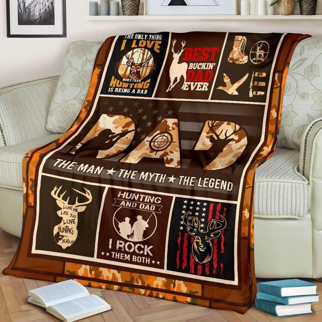 Dad The Man The Myth The Legend Gift For Dad Father’s Day Gift Blanket