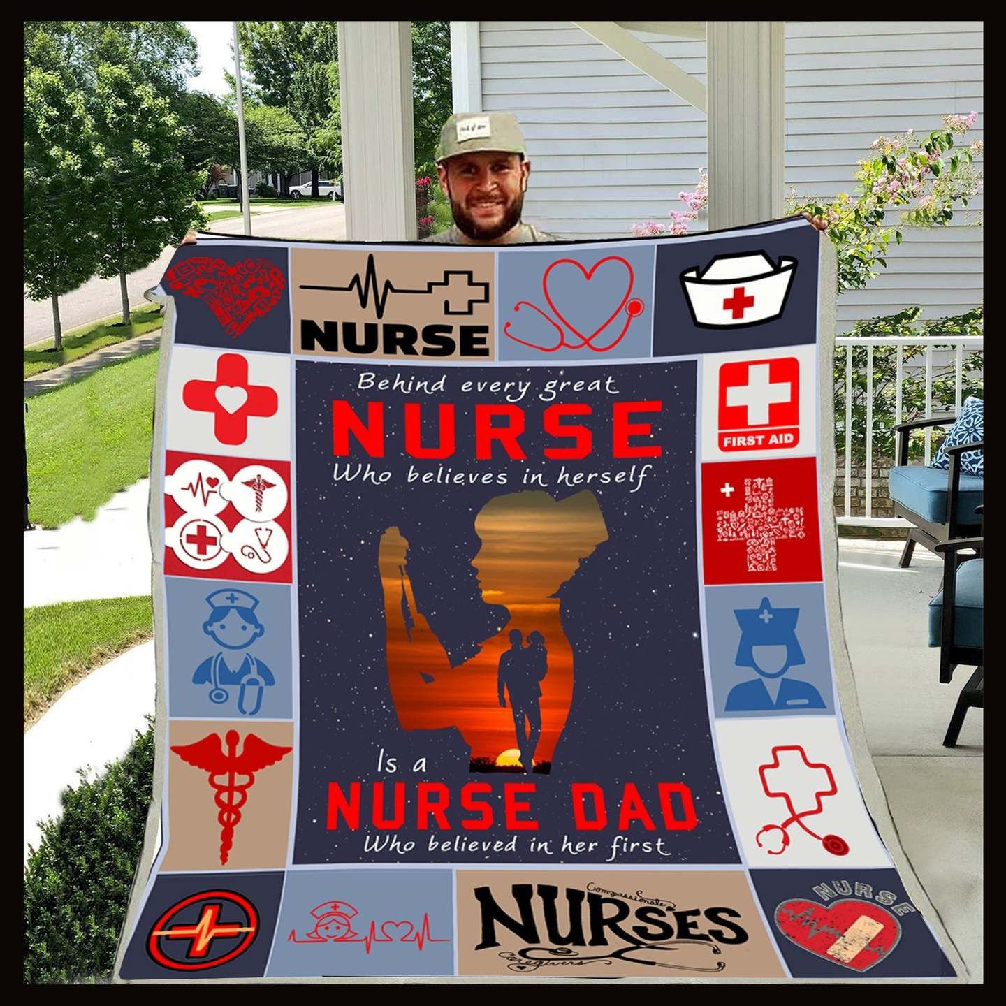 Dad To Daughter Sherpa Fleece Blanket
