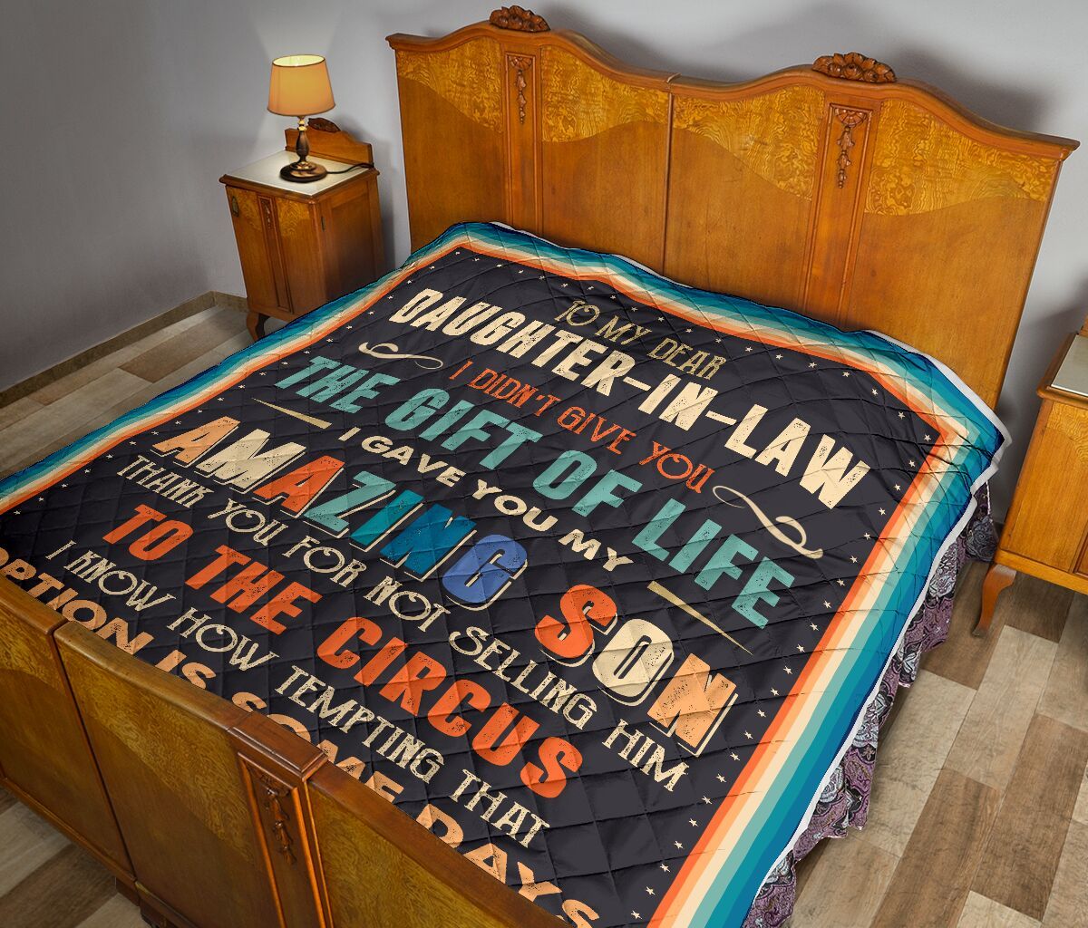 Dad To Daughter In Law Quilt Blanket DHC02011123DD