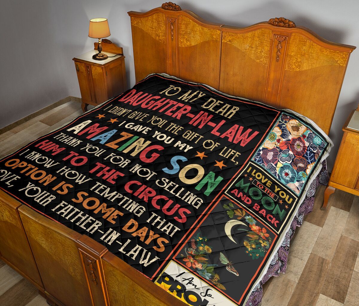 Dad To Daughter In Law Quilt Blanket DHC02011153DD