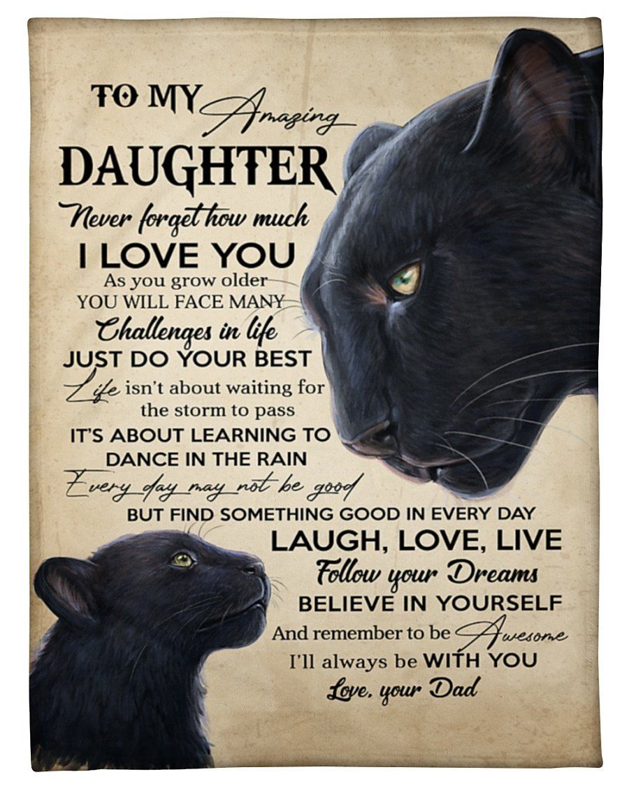 Dad To Daughter Learning To Dance In The Rain Fleece Blanket Fleece Blanket