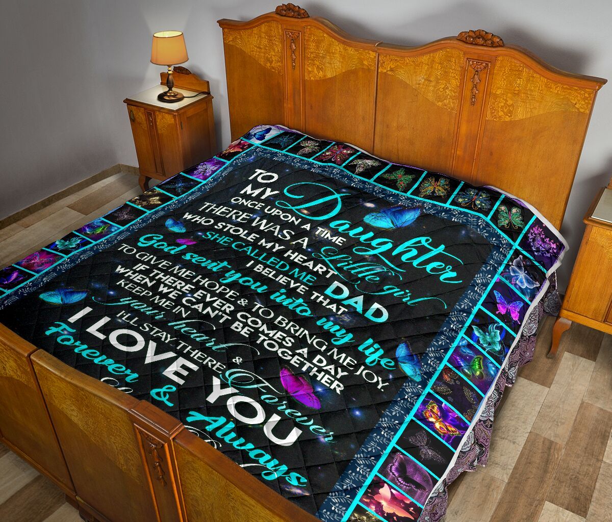 Dad To Daughter Quilt Blanket DHC02011106DD