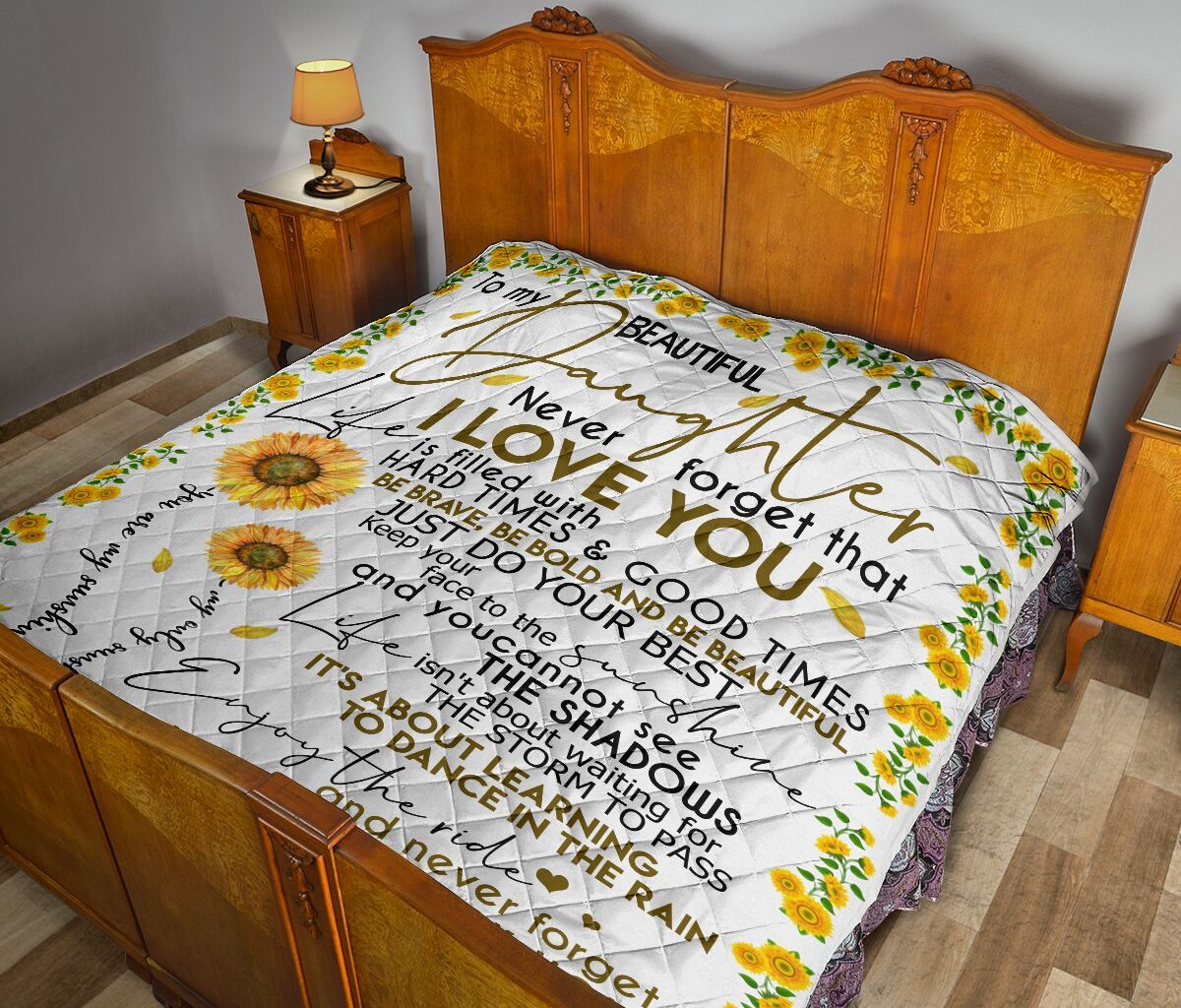 Dad To Daughter Quilt Blanket DHC02011447DD