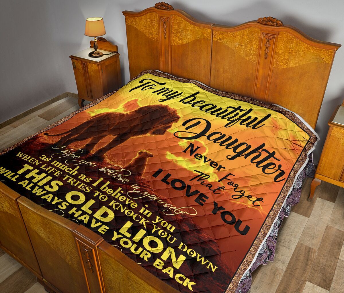 Dad To Daughter Quilt Blanket DHC02011452DD