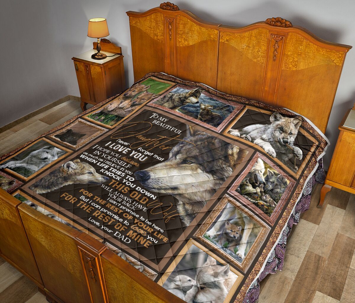 Dad To Daughter Quilt Blanket DHC02011458DD