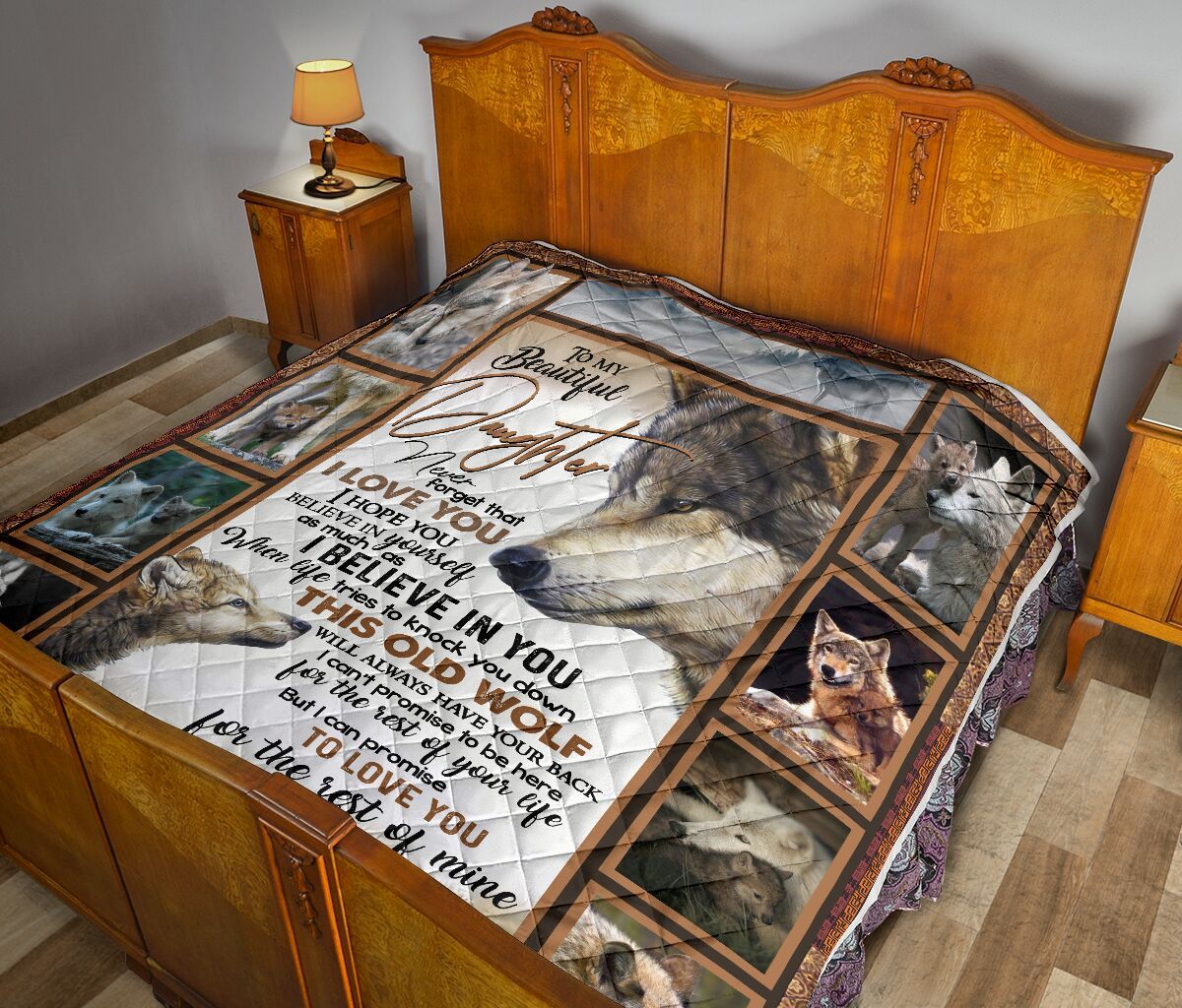 Dad To Daughter Quilt Blanket DHC02011459DD