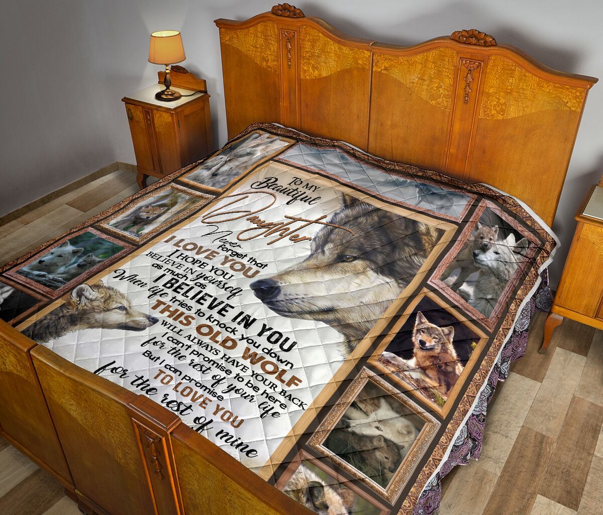 Dad To Daughter Quilt Blanket DHC02011467DD