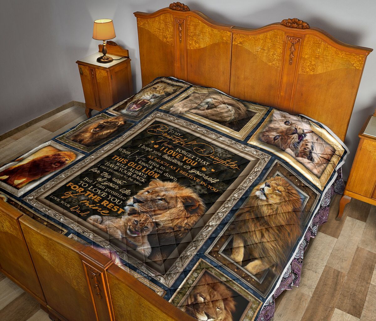 Dad To Daughter Quilt Blanket DHC02011537DD