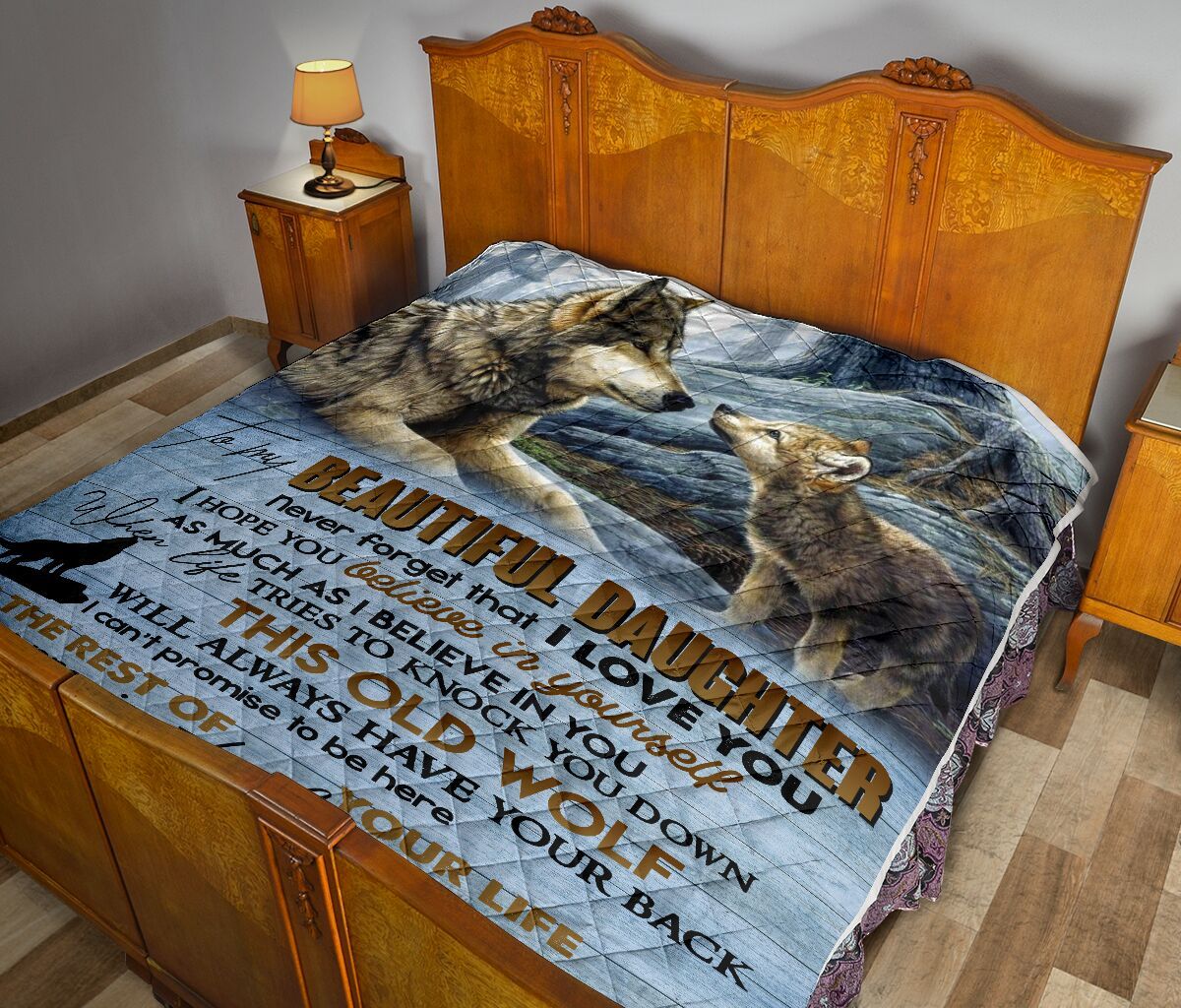 Dad To Daughter Quilt Blanket DHC02011538DD