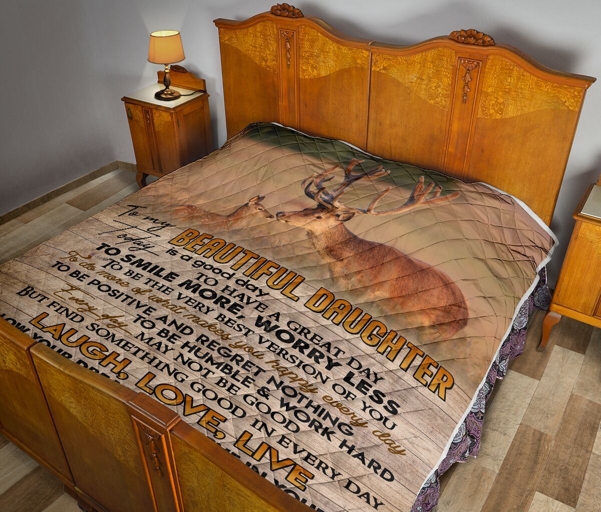 Dad To Daughter Quilt Blanket DHC02011582DD