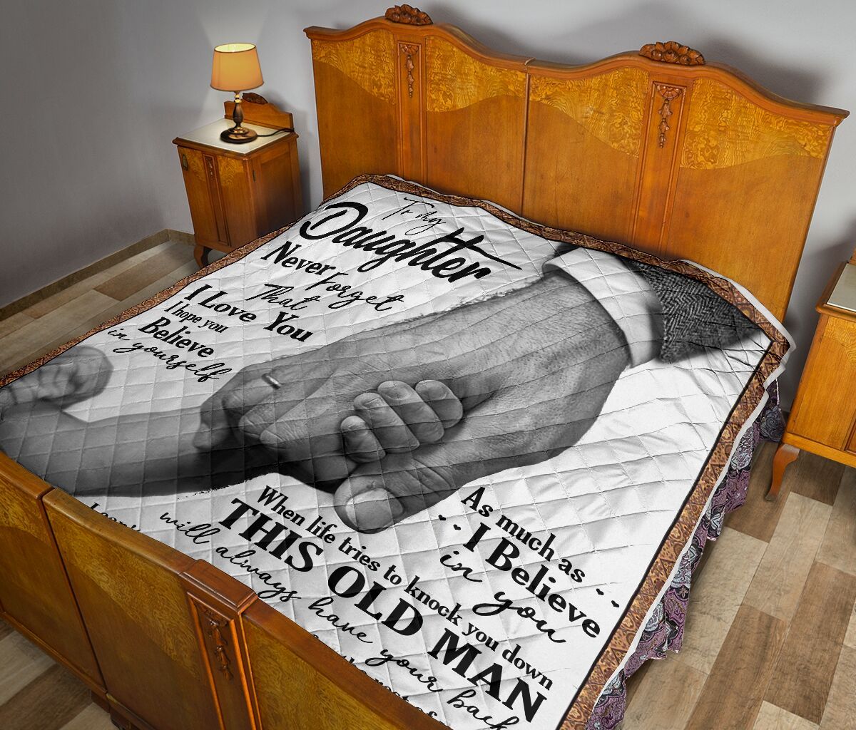 Dad To Daughter Quilt Blanket DHC02011668DD