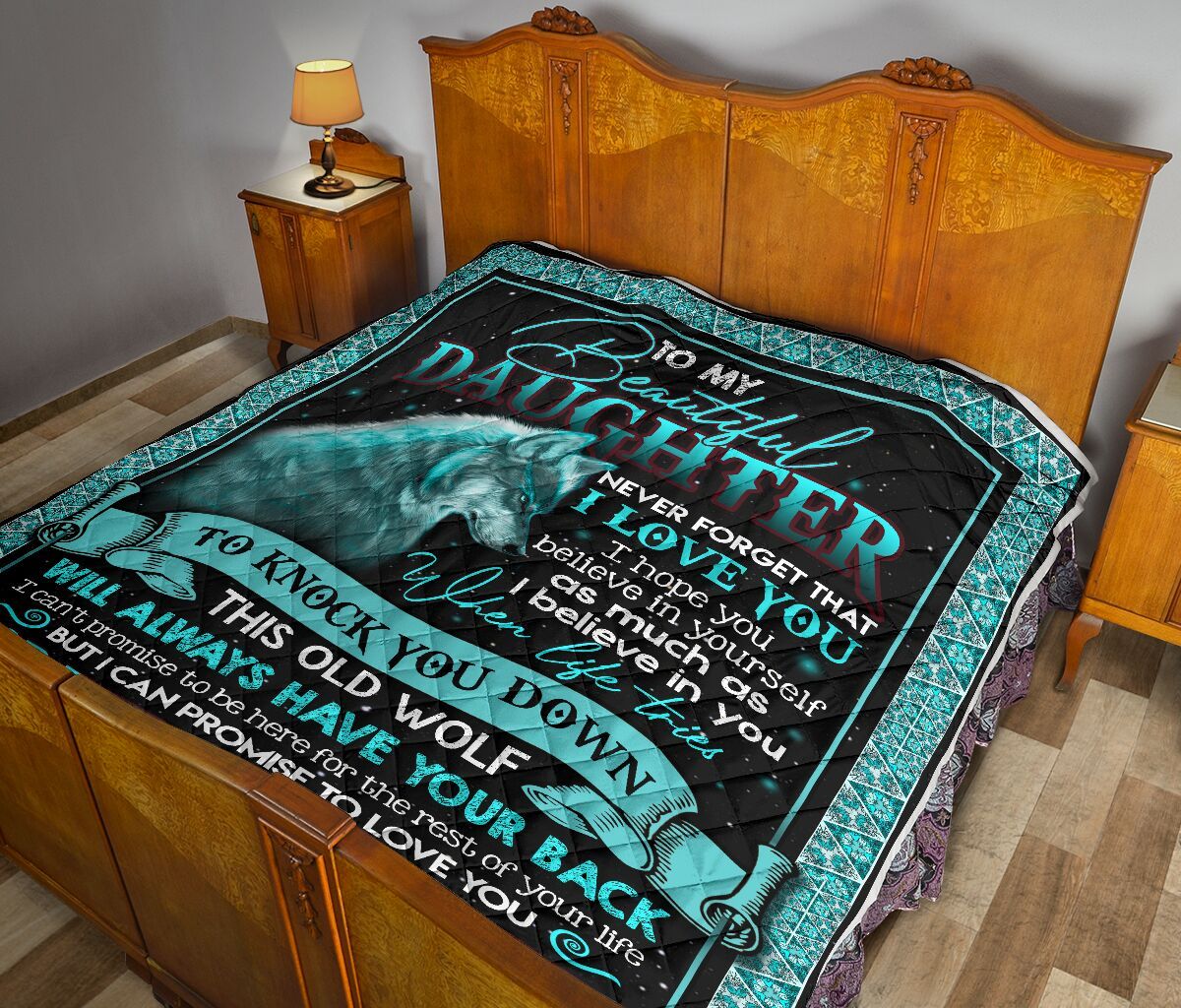 Dad To Daughter Quilt Blanket DHC02011775DD