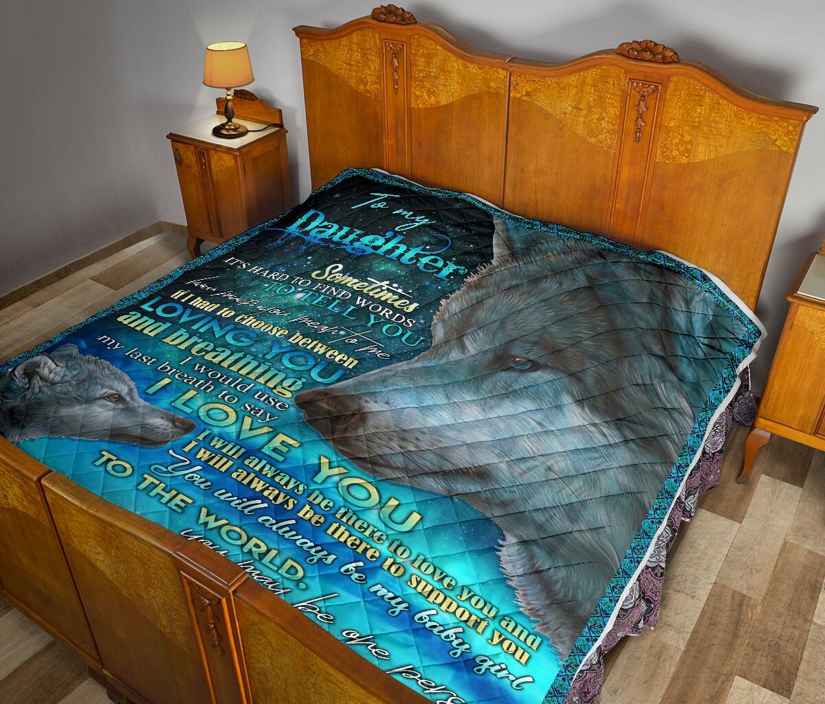 Dad To Daughter Quilt Blanket DHC02011779DD