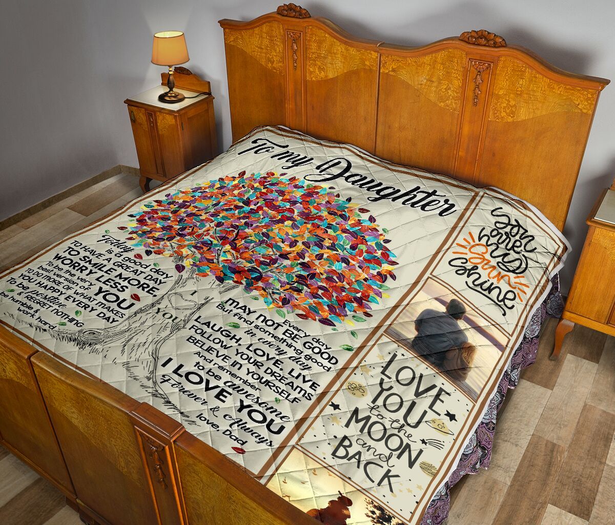 Dad To Daughter Quilt Blanket DHC0201932DD