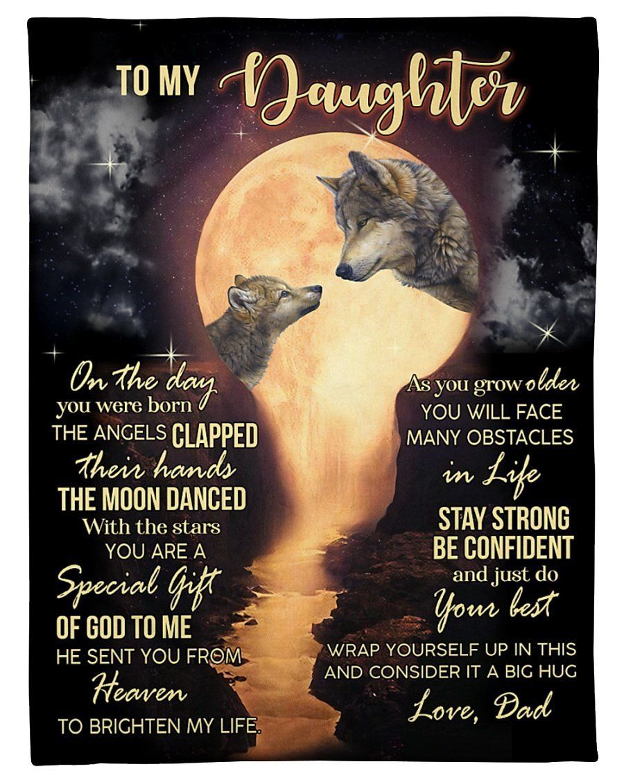 Dad To Daughter You’re A Special Gift Fleece Blanket Fleece Blanket