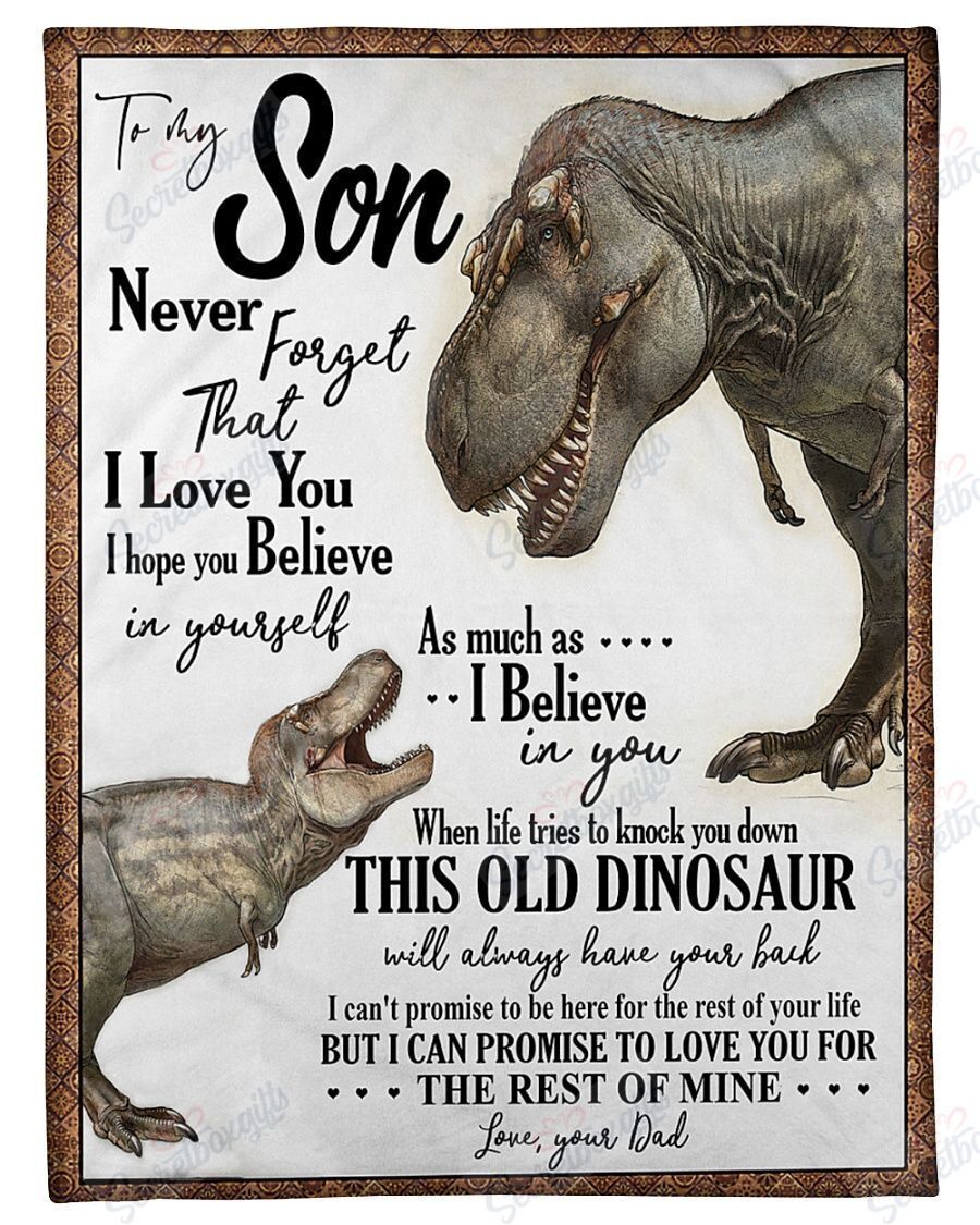 Dad To My Son Fleece Blanket