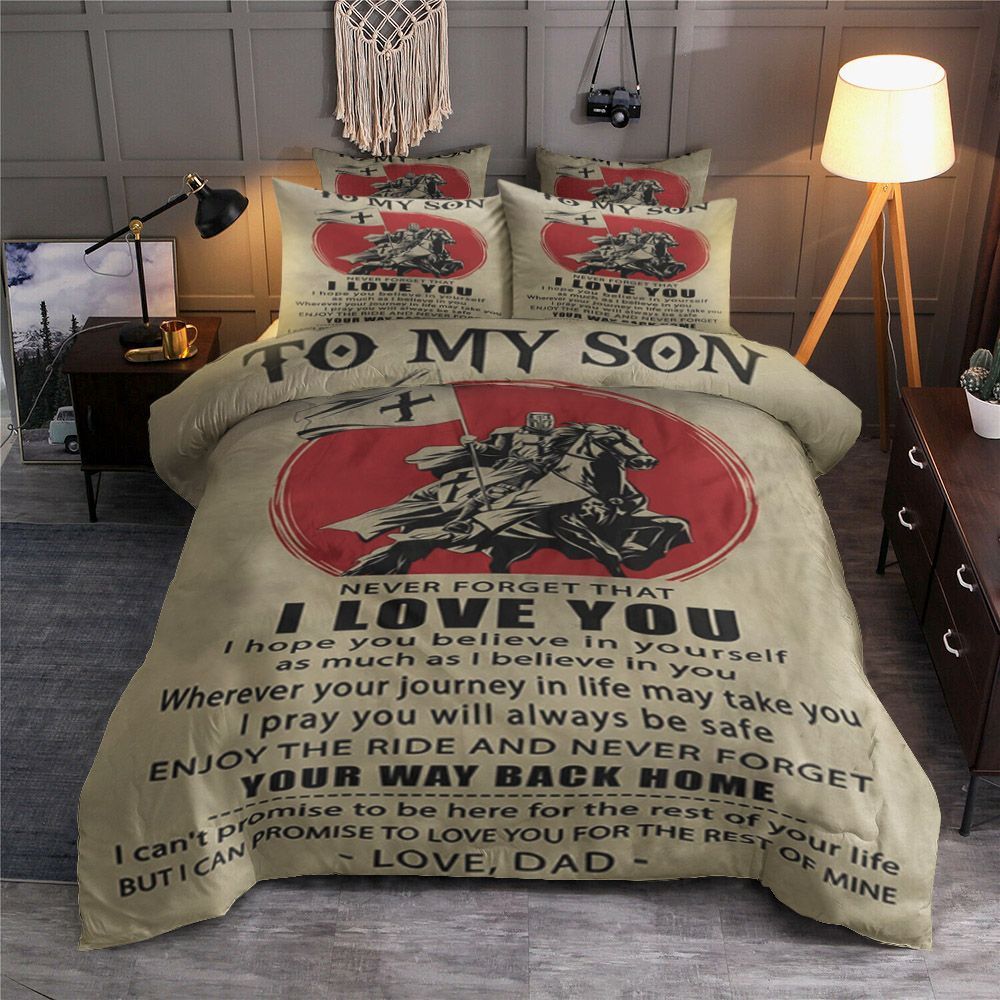 Dad To Son Bedding Set