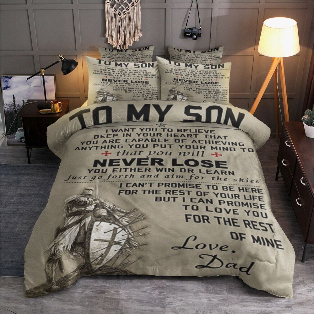 Dad To Son Bedding Set