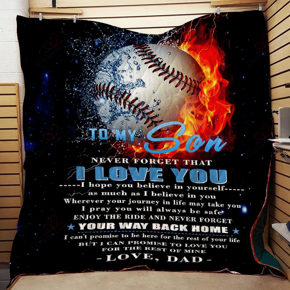 Dad To Son DT2109691CL Quilt Blanket