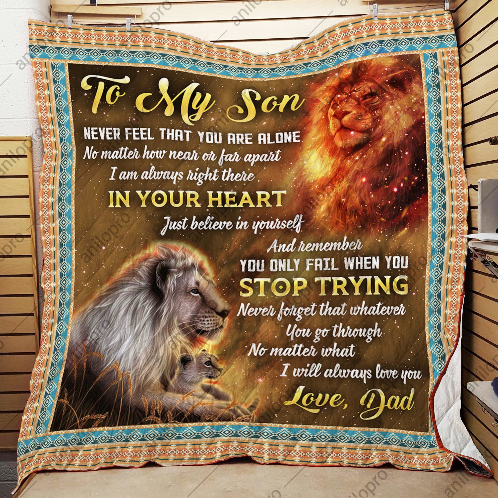 Dad To Son No Matter What Quilt Blanket DHC040120163TD