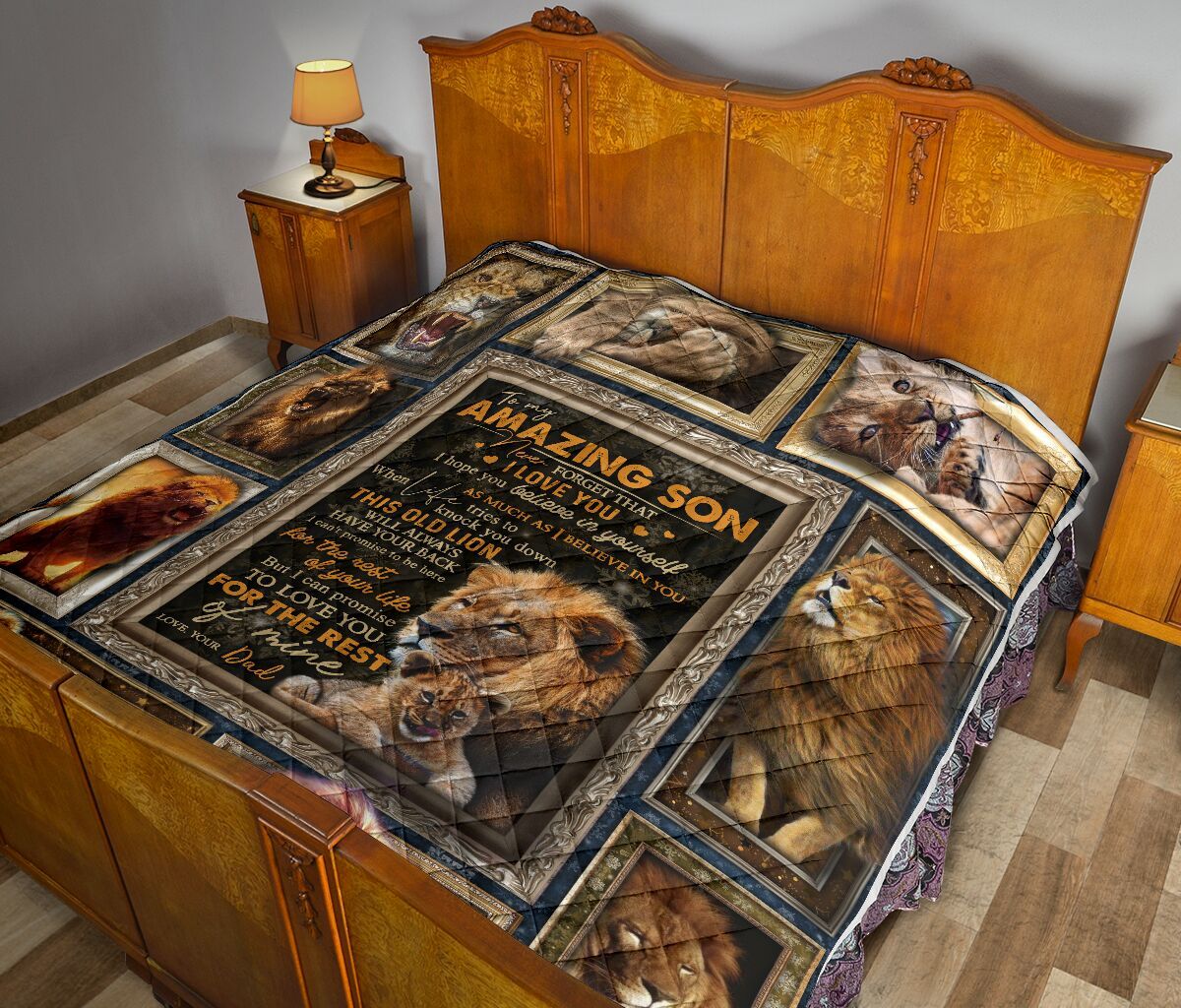 Dad To Son Quilt Blanket DHC02011540DD