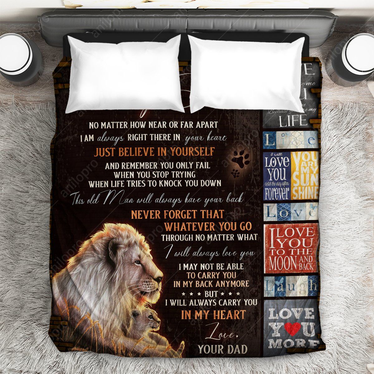 Dad To Son This Old Man Quilt Blanket DHC040120195TD