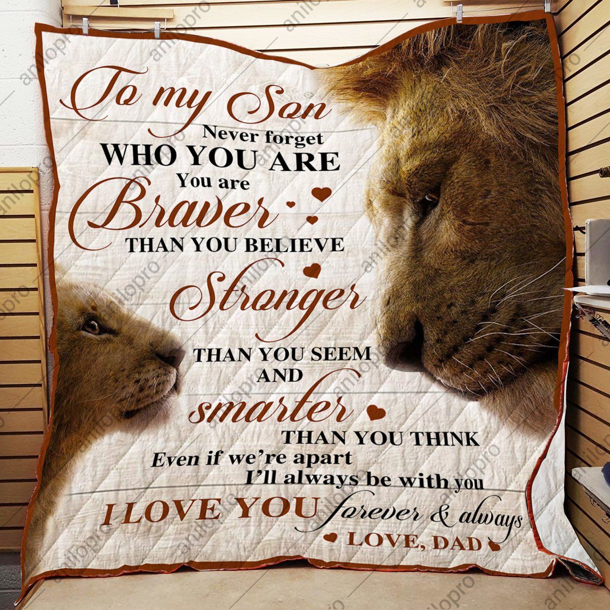 Dad To Son Who You Are Quilt Blanket DHC040120151TD