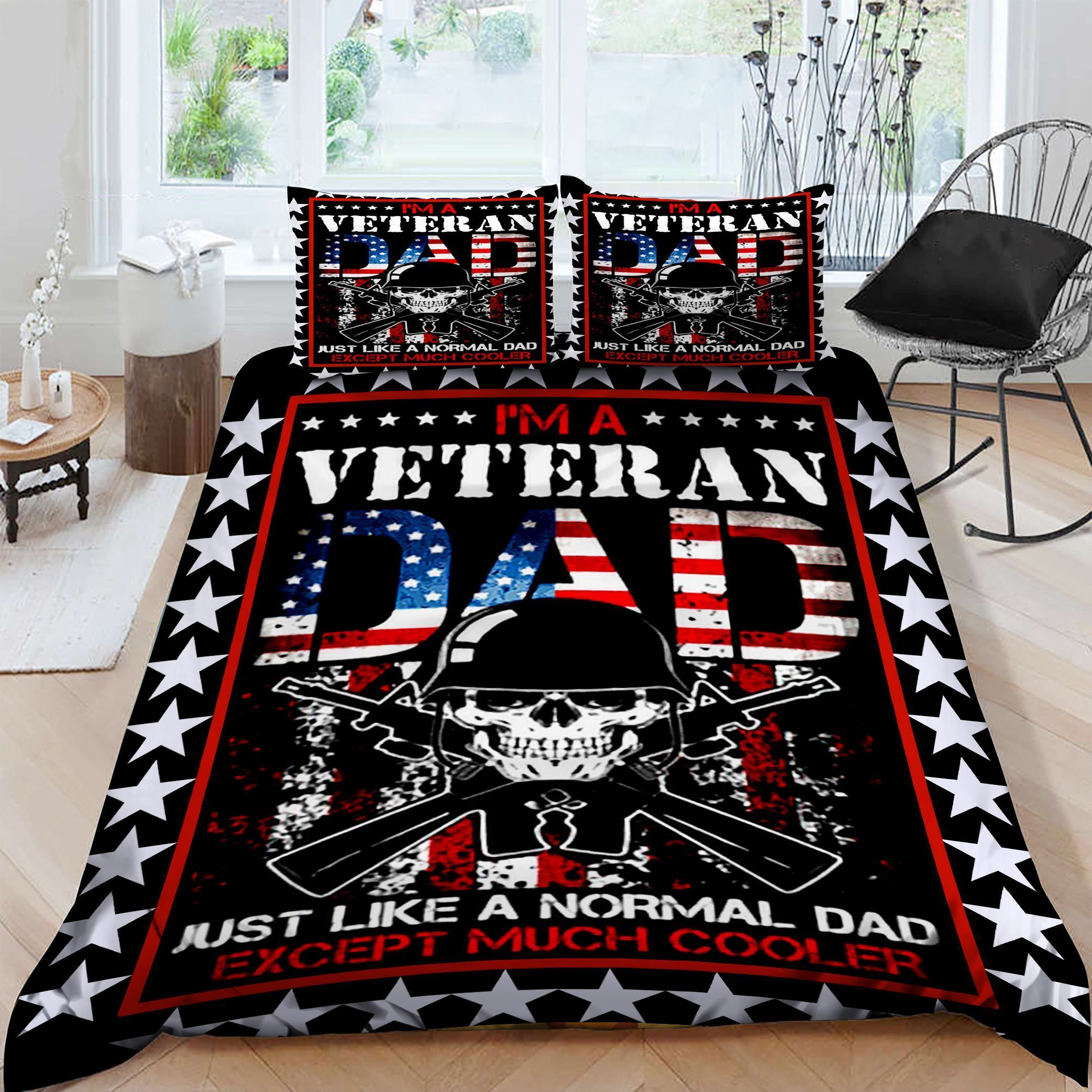Dad Veteran Bedding Set