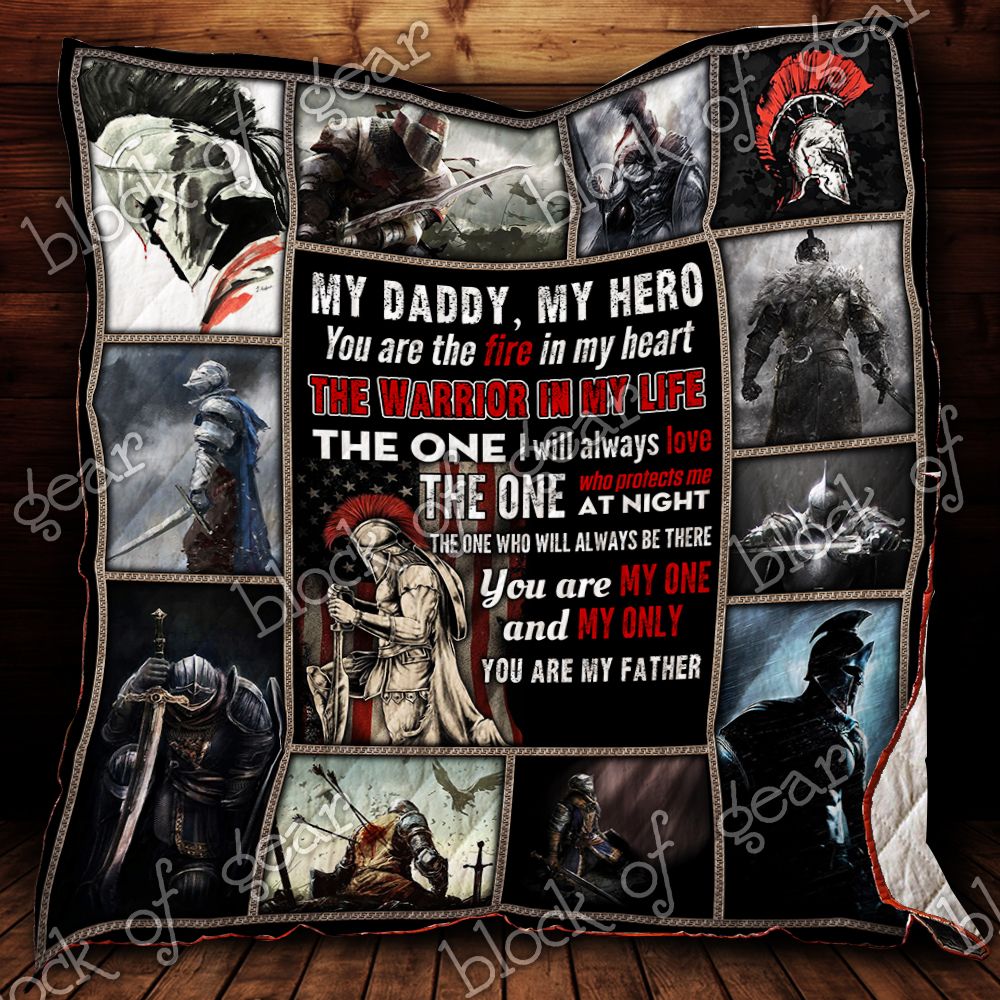 Dad Warrior My Hero Quilt P490 Dhc11123319Dd