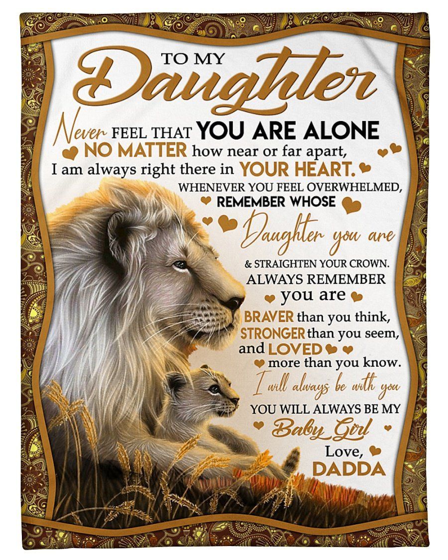 Dadda To Daughter I’ll Always Be With You Fleece Blanket Fleece Blanket