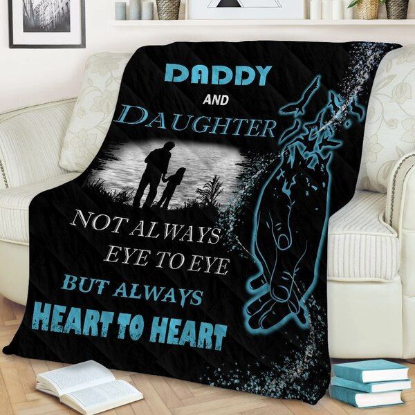 Daddy And Daughter Sherpa Fleece Blanket
