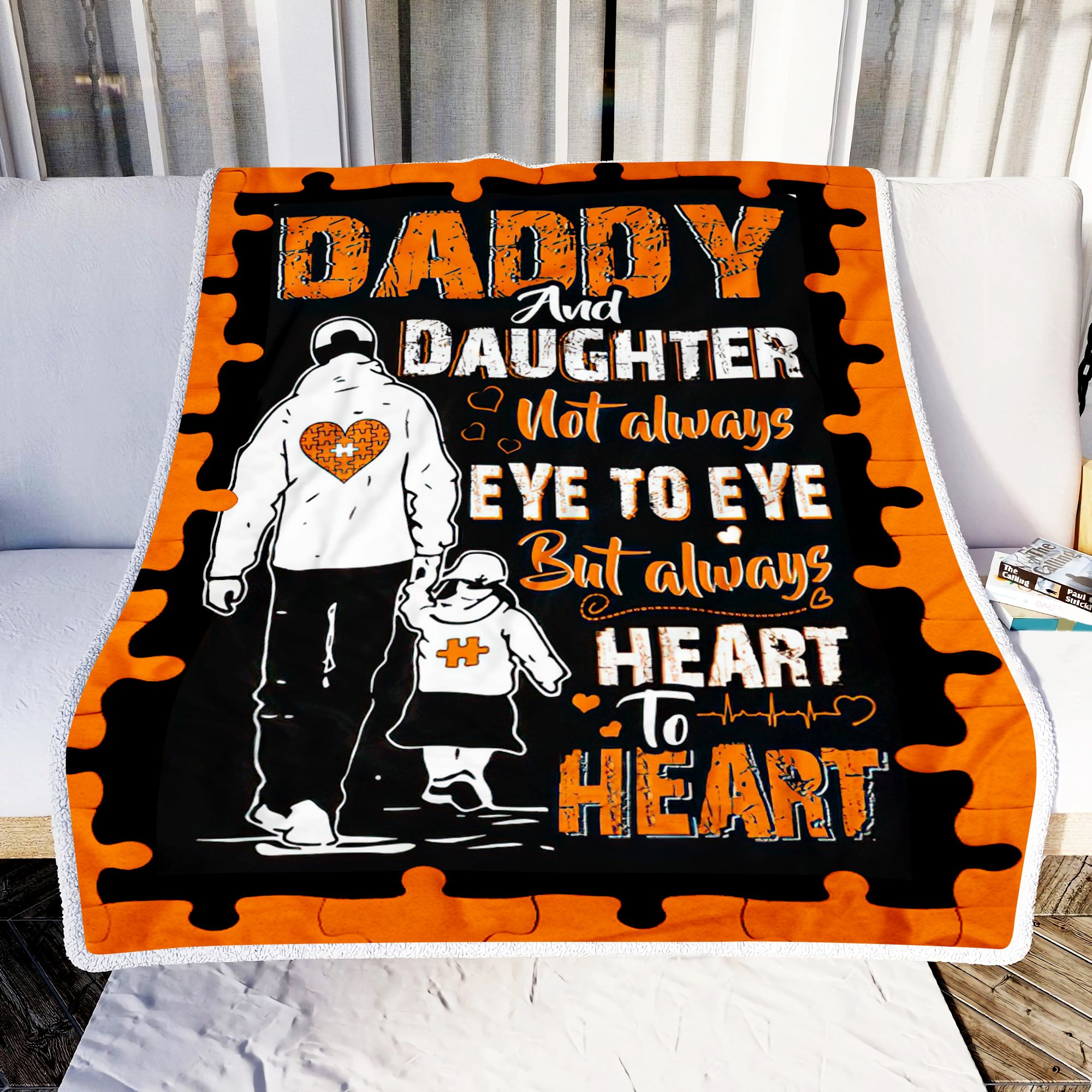 Daddy And Daughter Fleece Blanket