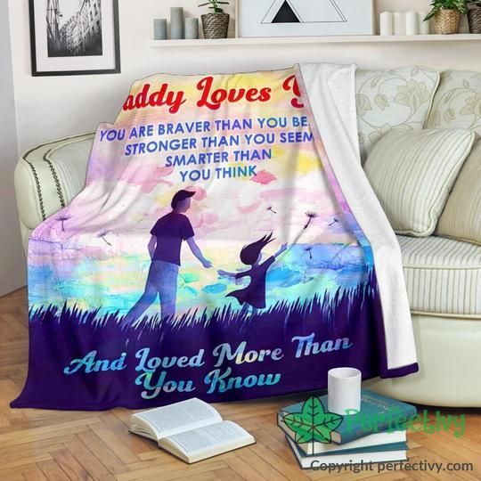 Daddy Love Sherpa Fleece Blanket