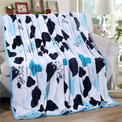 Dairy Cow Sherpa Fleece Blanket