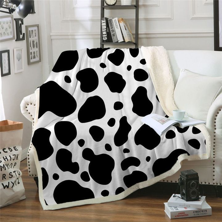 Dairy Cow Fleece Blanket