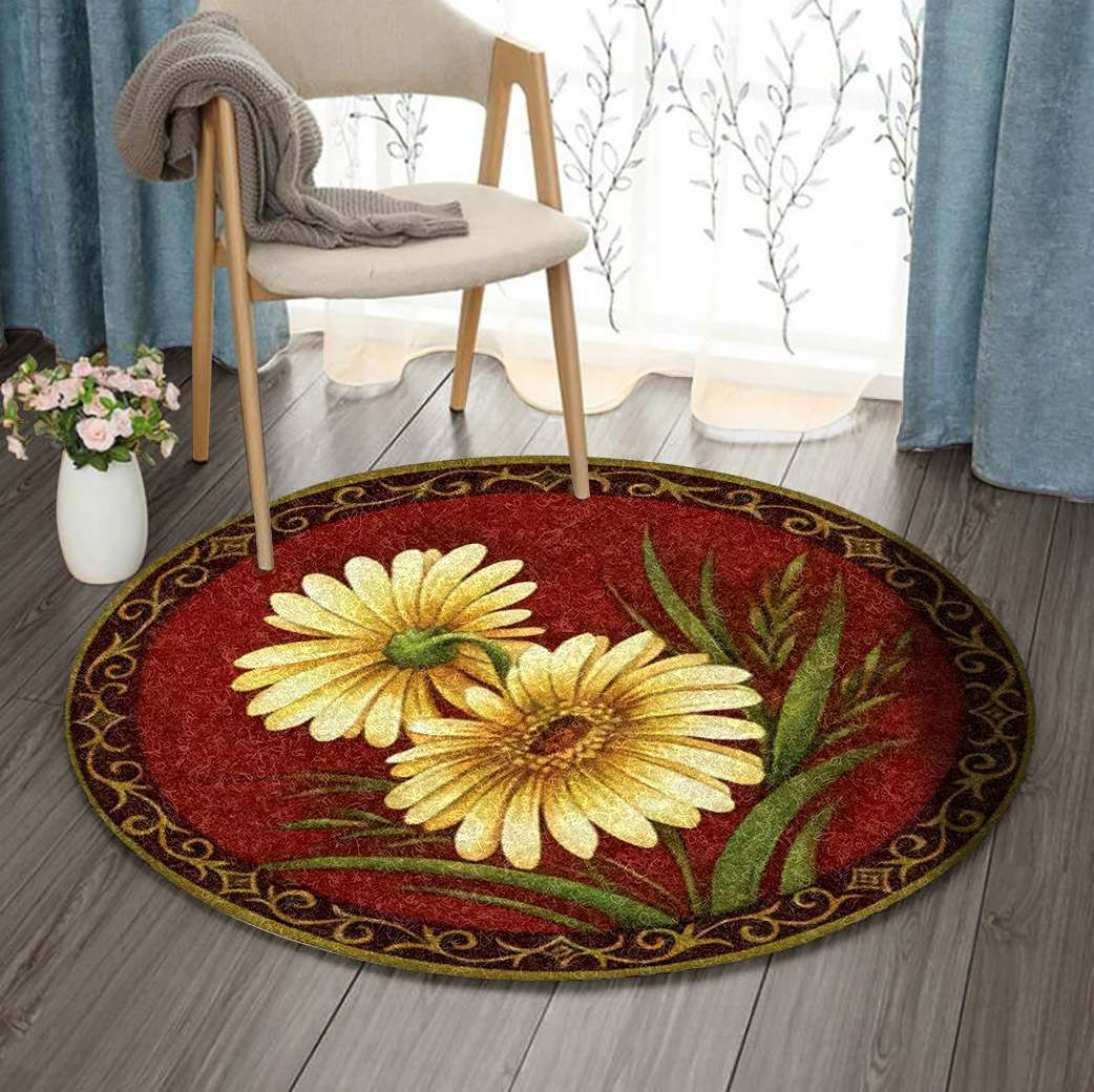 Daisy Round Carpet