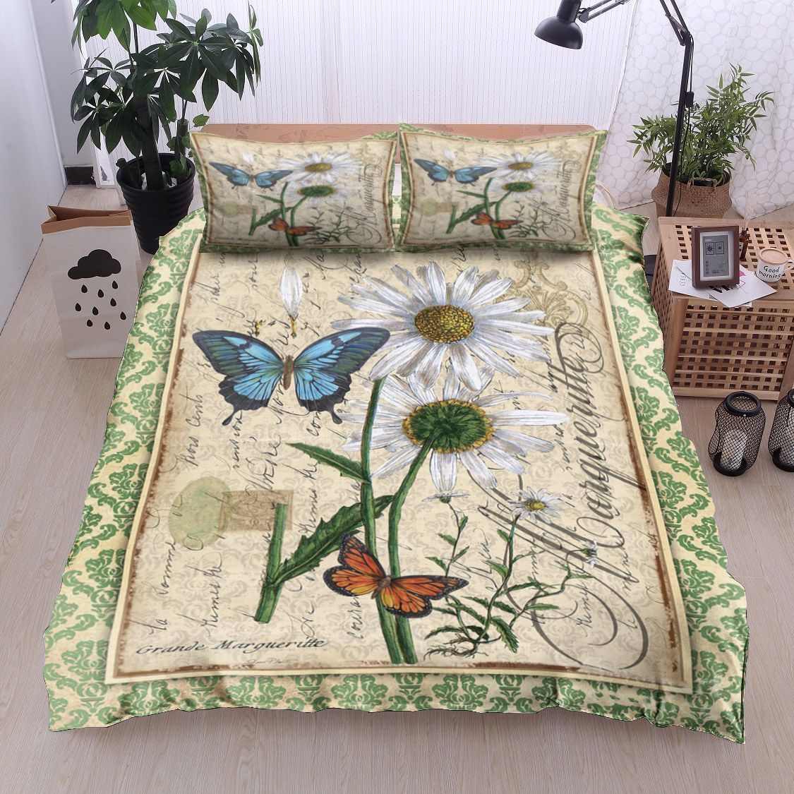 Daisy Butterfly Bedding Set