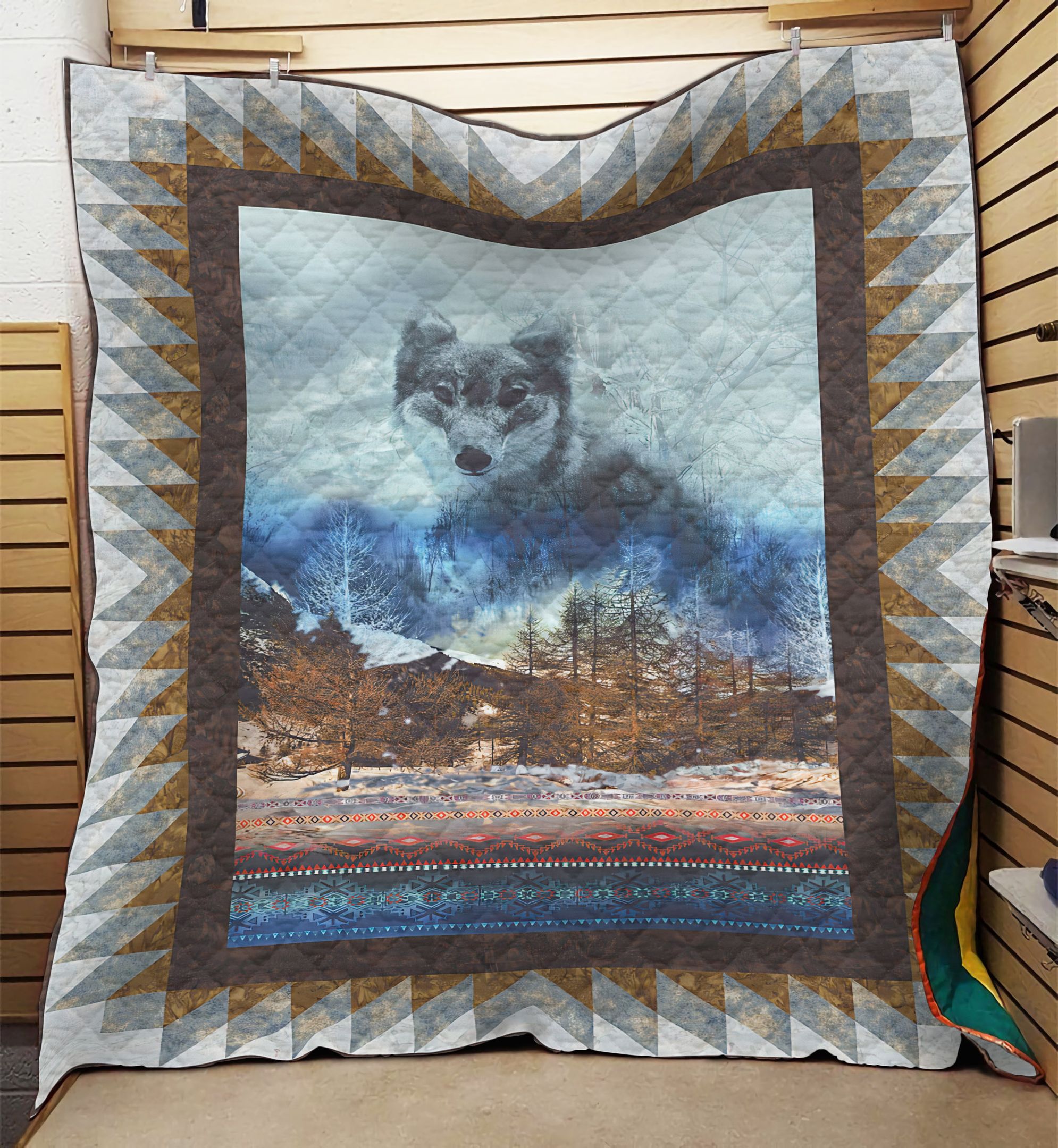 Dakota The Wolf NI1210043MT Quilt Blanket