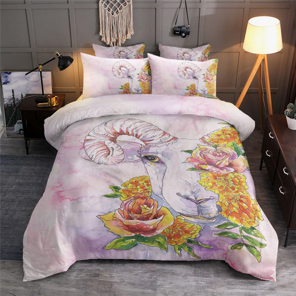 Dall Sheep Floral Bedding Set