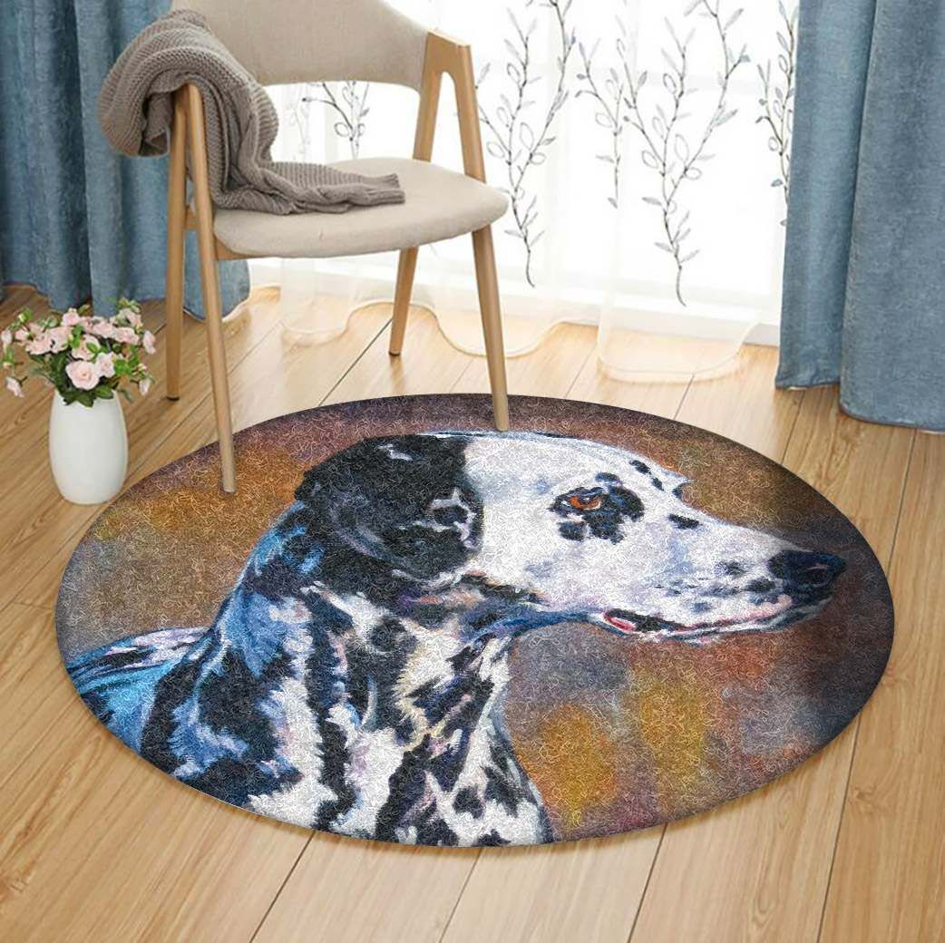 Dalmatian Round Carpet