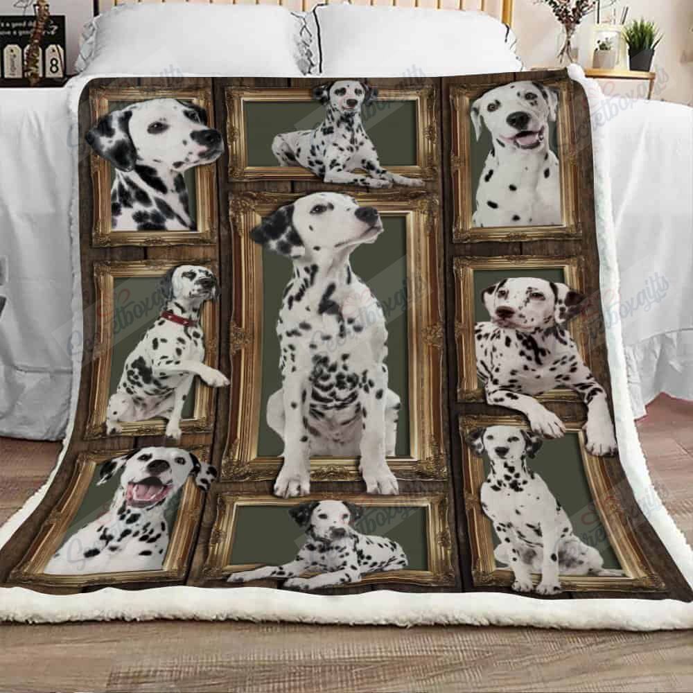 Dalmatian Dog Fleece Blanket