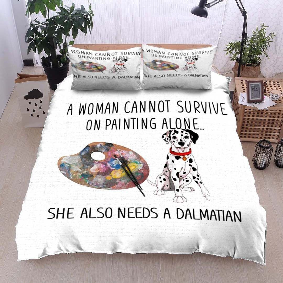 Dalmatian Painting Bedding Set