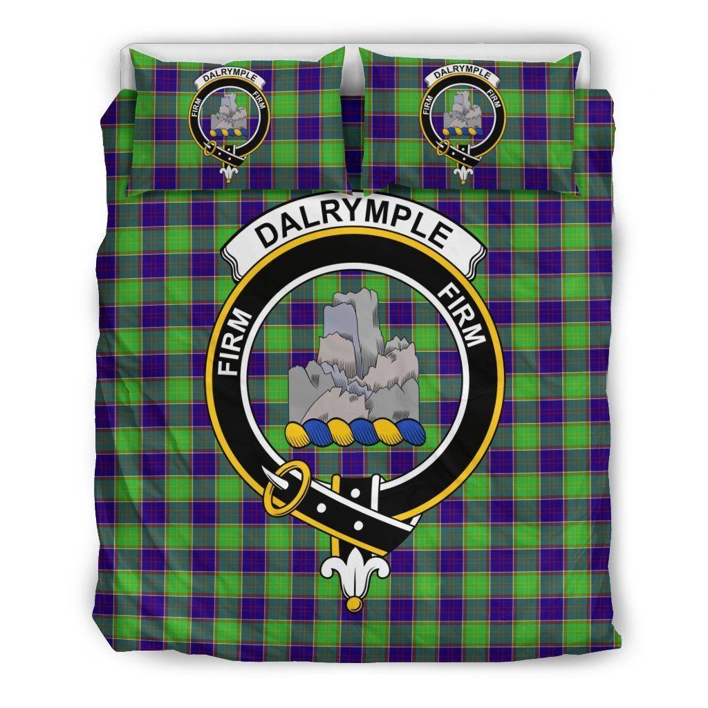 Dalrymple Clan Badge Tartan Bedding Set