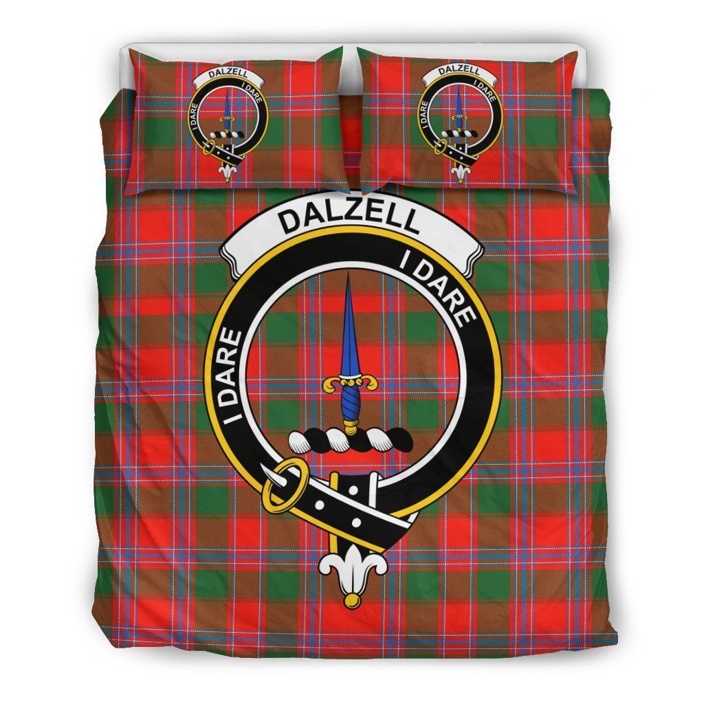 Dalzel Clan Badge Tartan Bedding Set