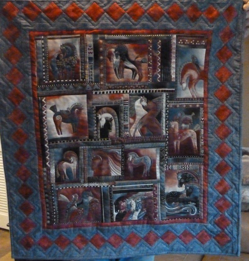 Dancing Horses CLM050715 Quilt Blanket