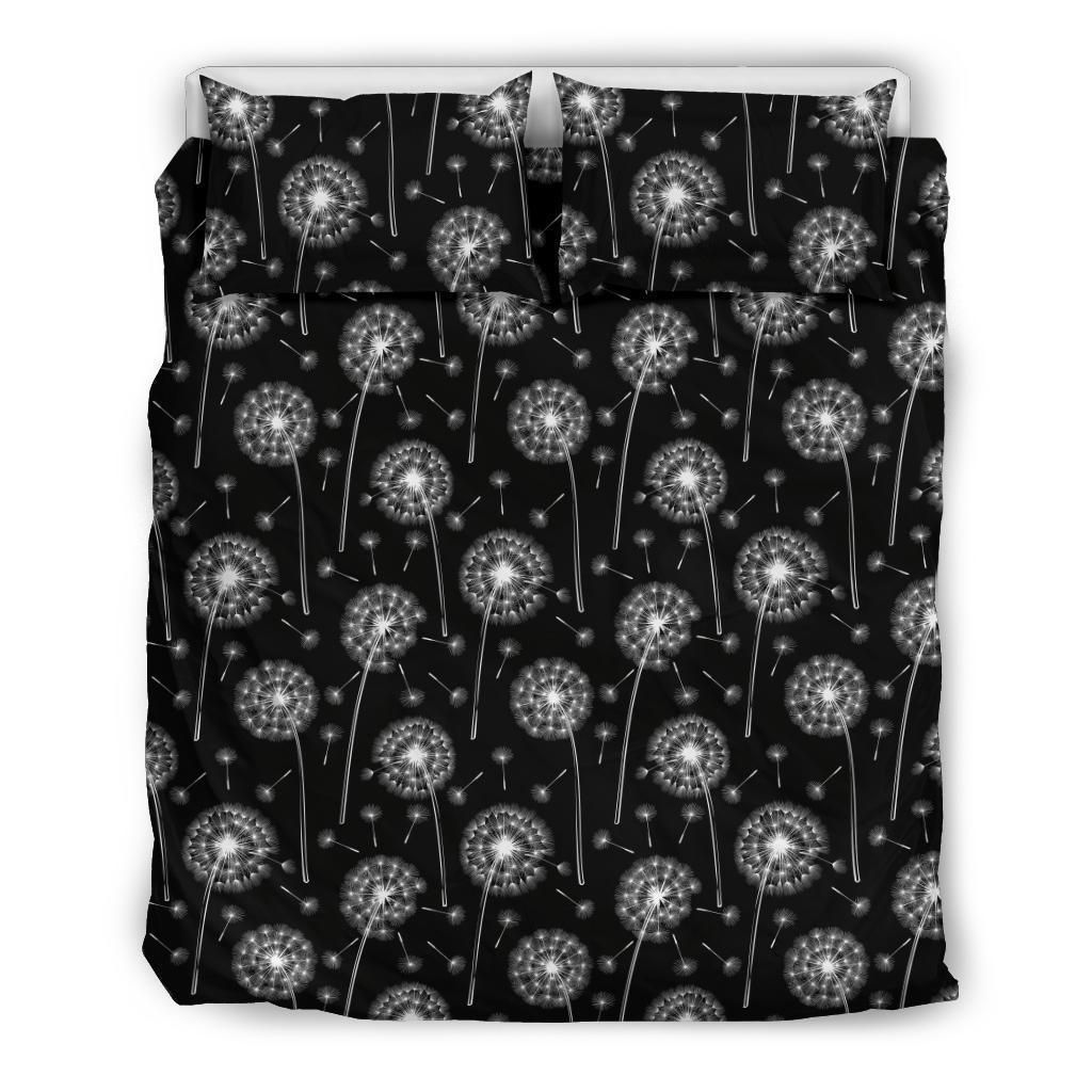 Dandelion Black Bedding Set