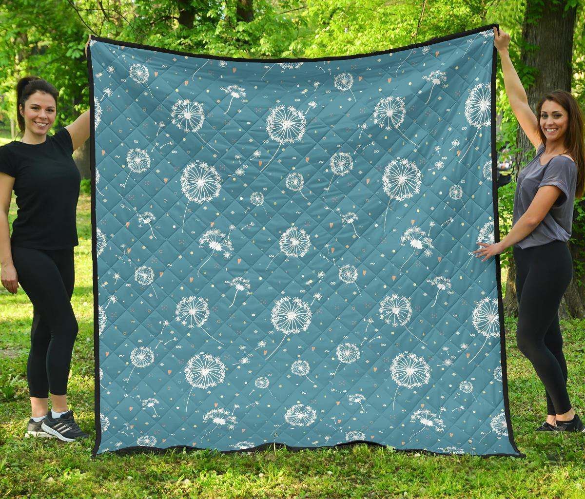 Dandelion Blue CL12100215MDQ Quilt Blanket