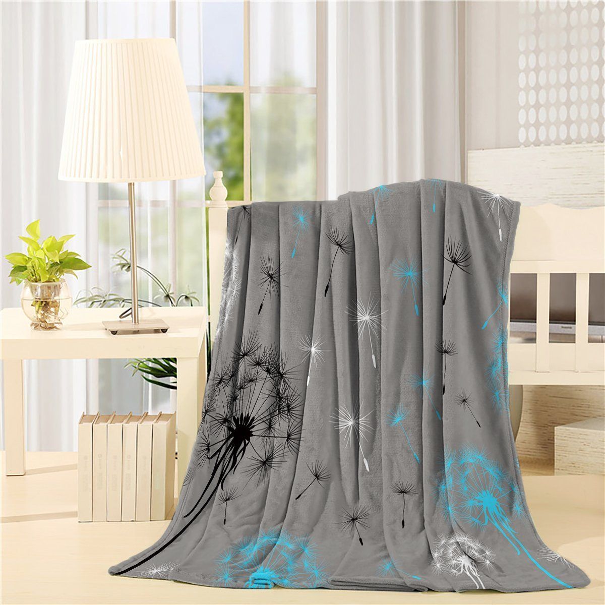 Dandelion Sherpa Fleece Blanket