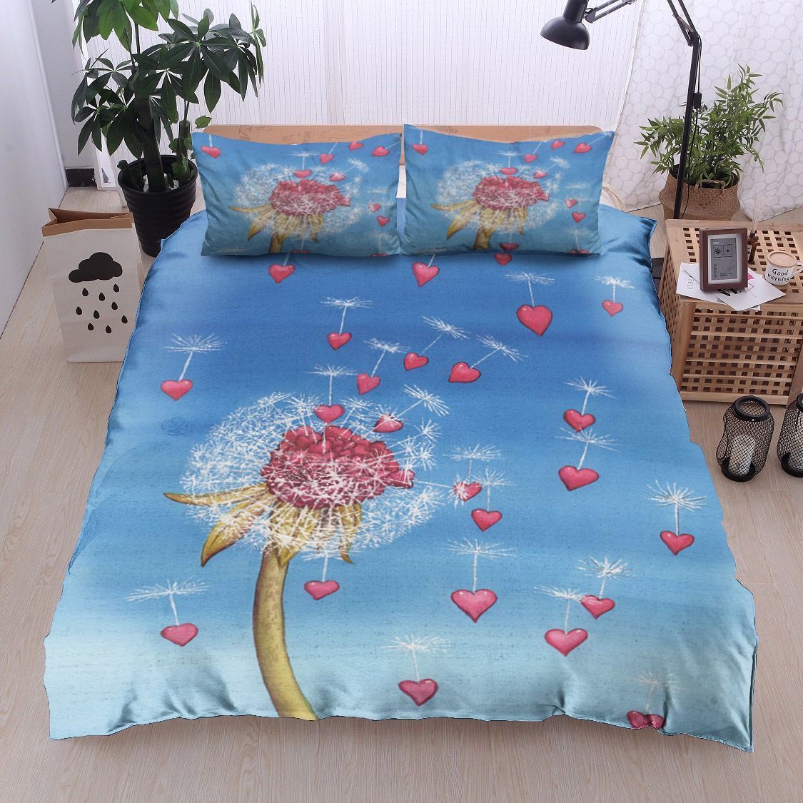 Dandelion Heart Bedding Set