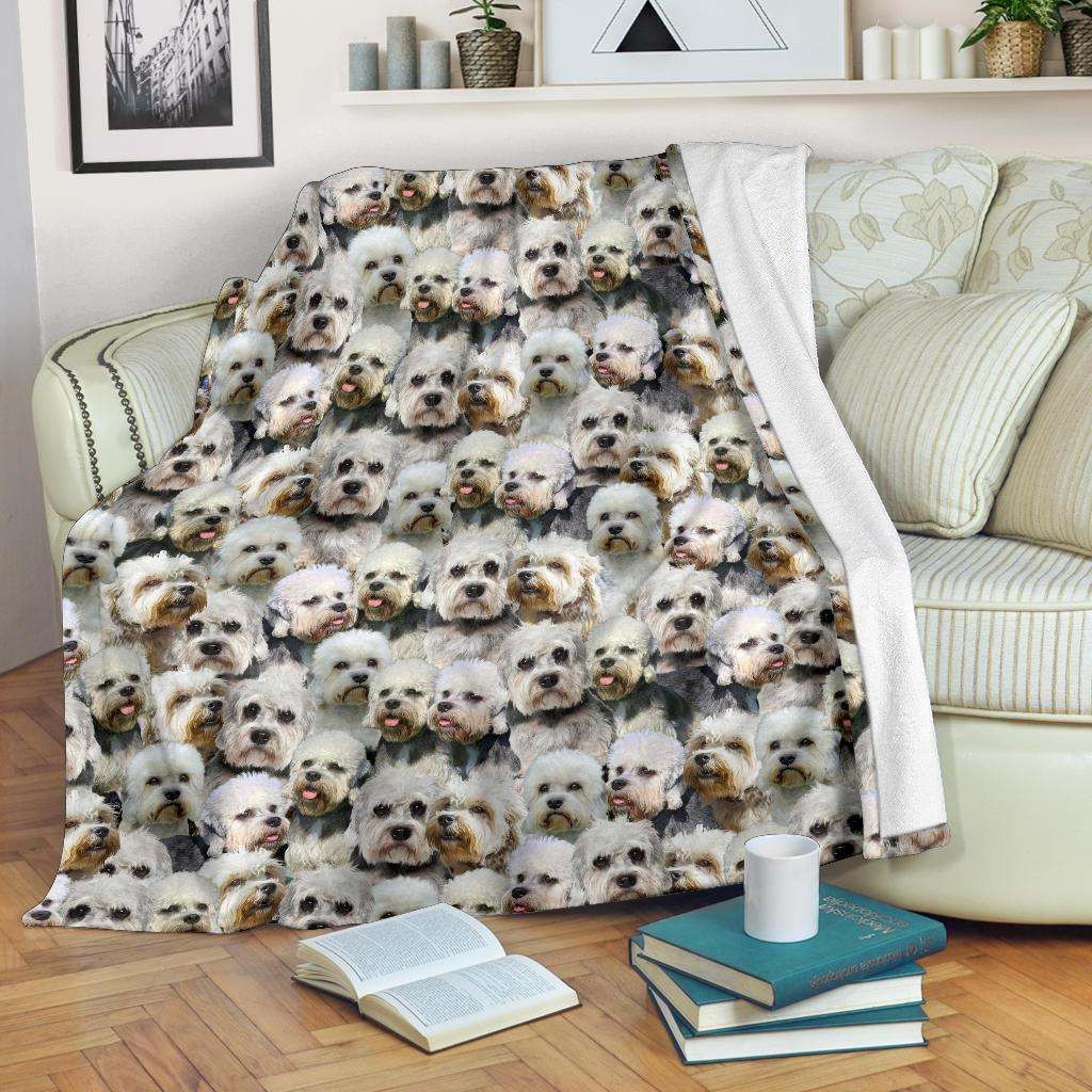Dandie Dinmont Terrier Full Face Blanket